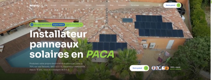 Site de Batieco 13, réalisation Digiflow