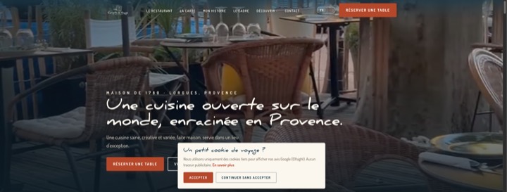Site de Carnets de Voyage, réalisation Digiflow