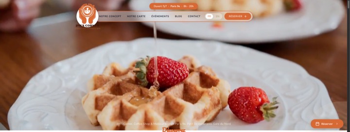 Site de Jim's Corner, réalisation Digiflow