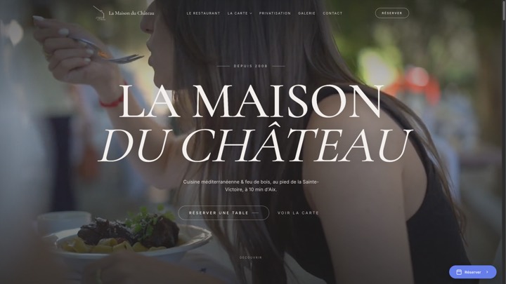 Site de La Maison du Château, réalisation Digiflow