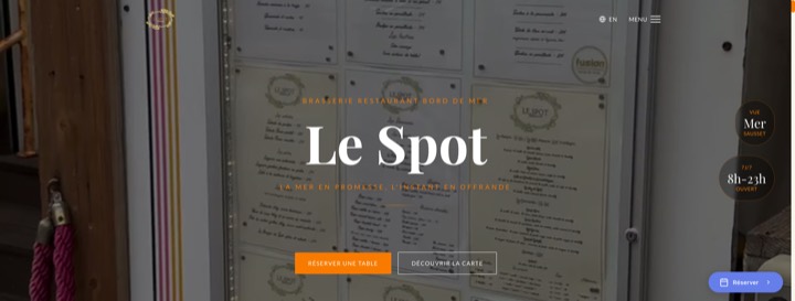 Site de Le Spot · Sausset, réalisation Digiflow