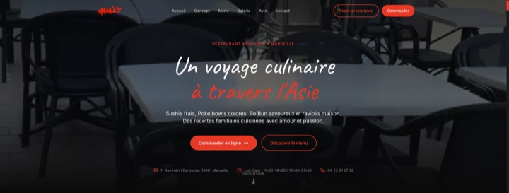 Site de Mamily, réalisation Digiflow