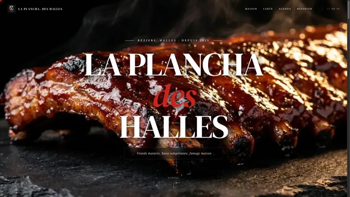 Site de Plancha des Halles, réalisation Digiflow