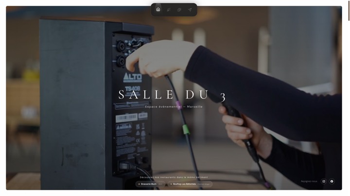 Site de La Salle du 3, réalisation Digiflow