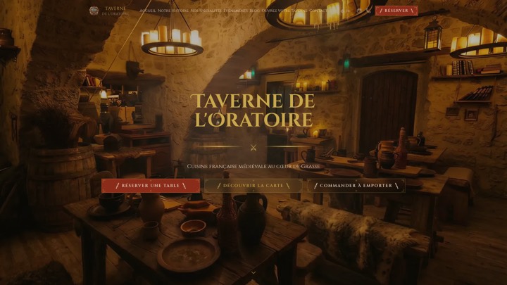 Site de Taverne de l'Oratoire, réalisation Digiflow