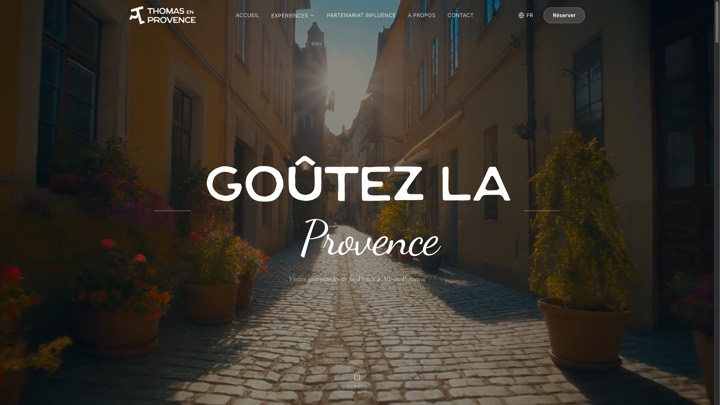 Site de Thomas en Provence, réalisation Digiflow