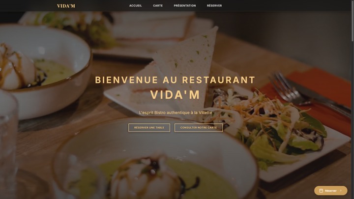 Site de Vida M, réalisation Digiflow