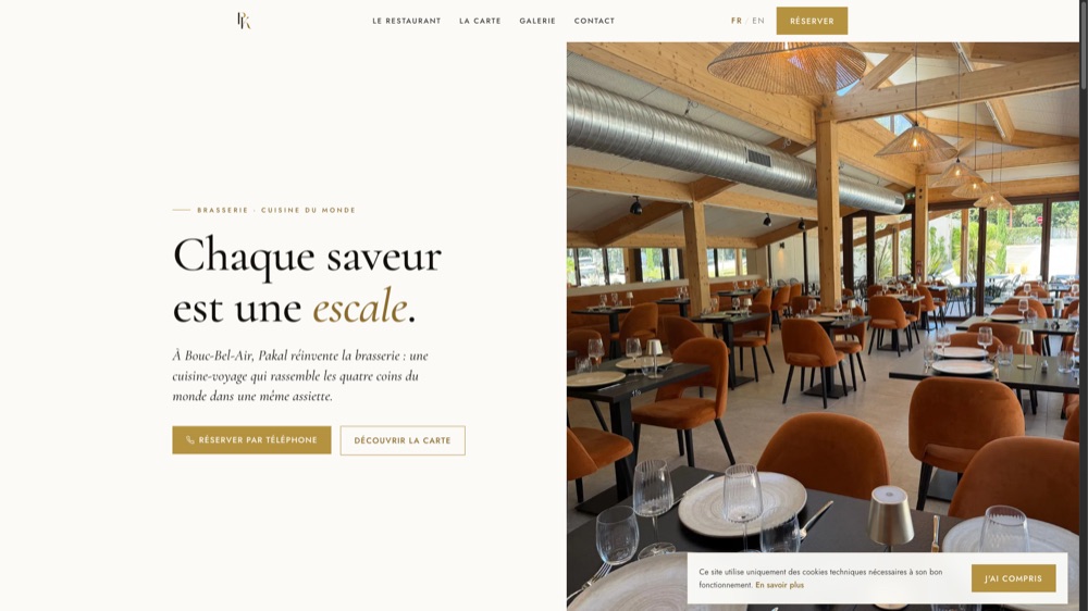Site de Pakal, restaurant à Bouc-Bel-Air, réalisation Digiflow